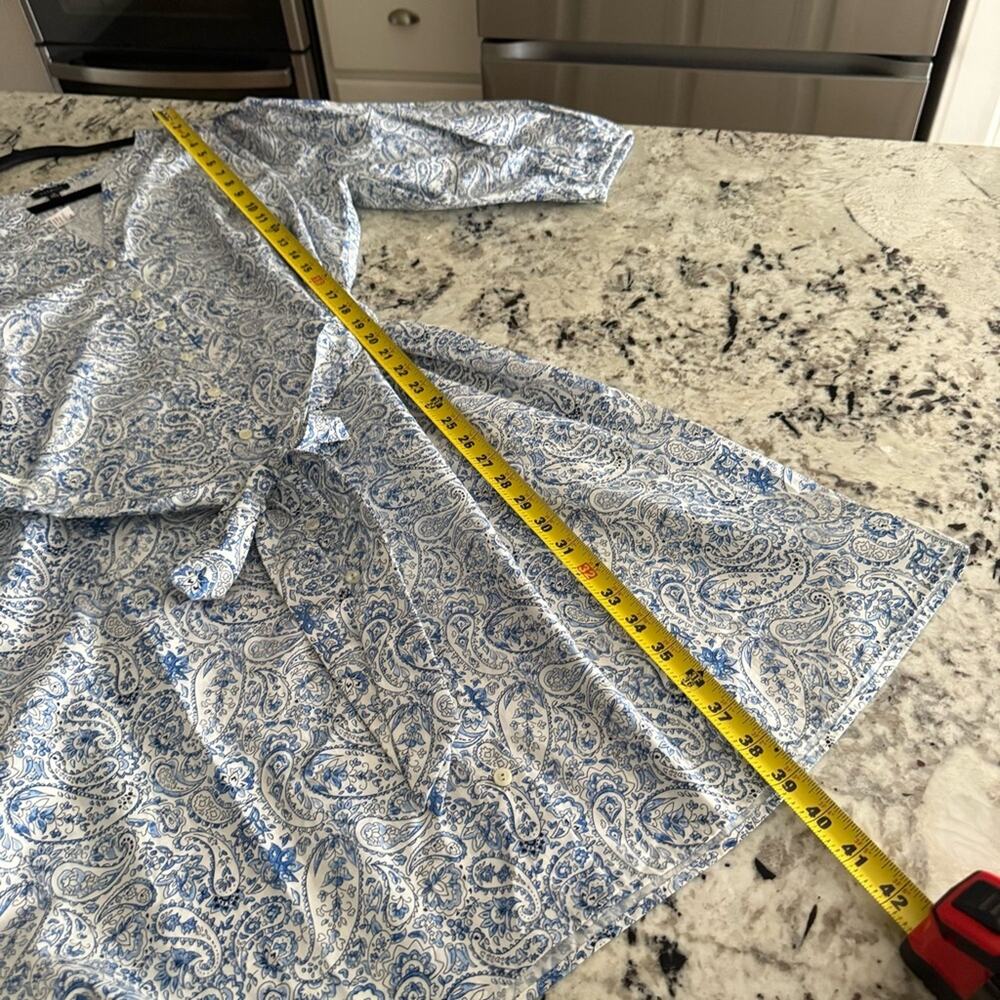 Talbots Poplin Shirtdress Dashing Paisley 18 NWT - Picture 12 of 13